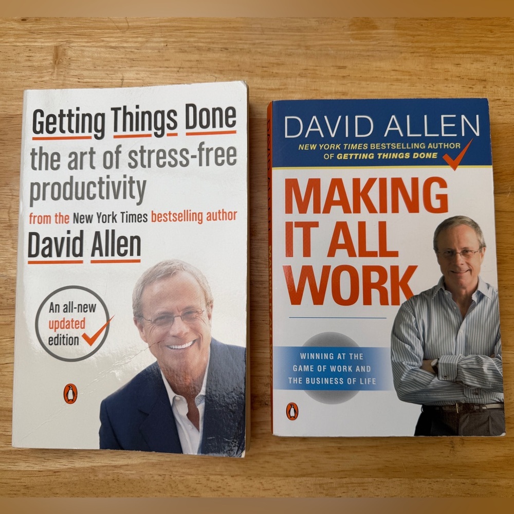 2 Books - Getting Things Done and Making It All Work by David Allen